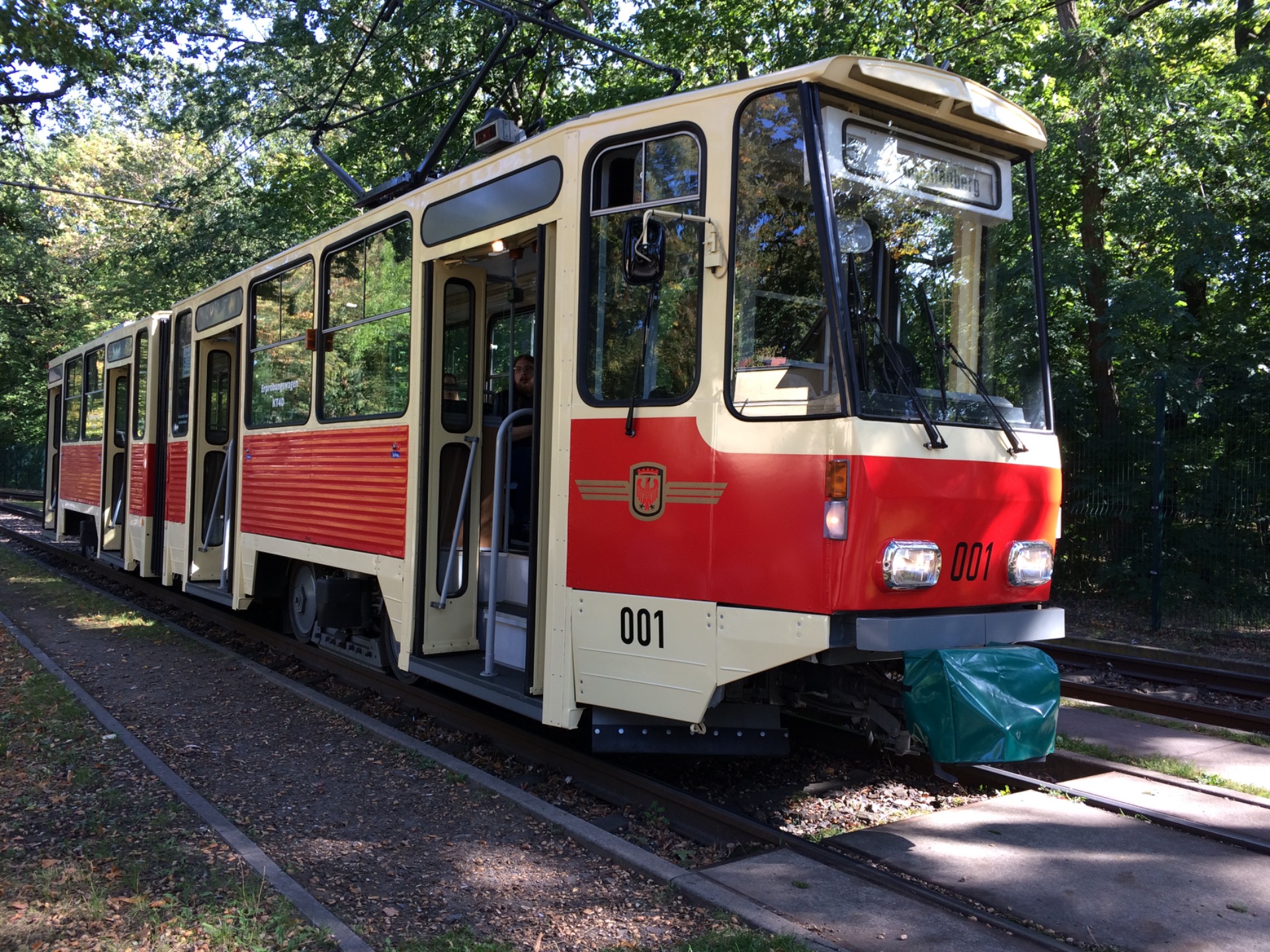 Tatra-KT4D Prototyp an der Wendeschleife Fontanestraße